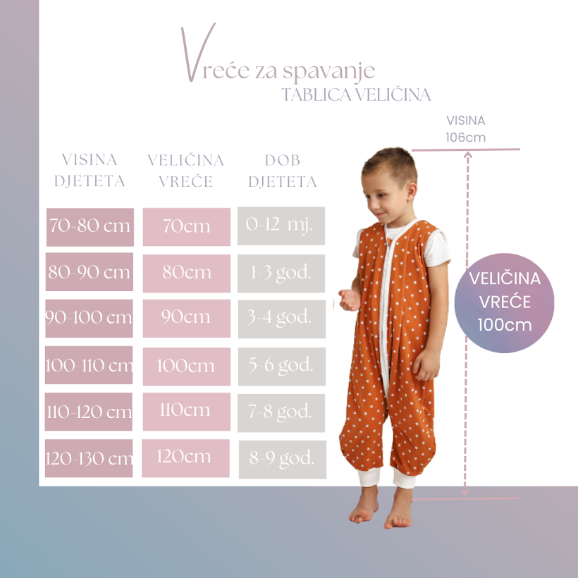 Muslin Vreća Za Spavanje bez Volana Za Bebe i Djecu