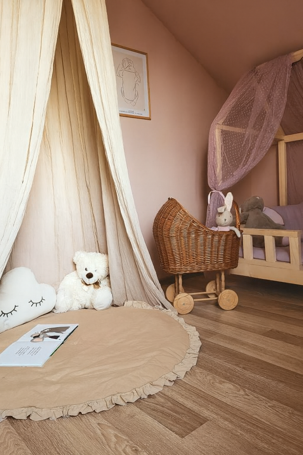 Pamučna Podloga za Pod s Volanima