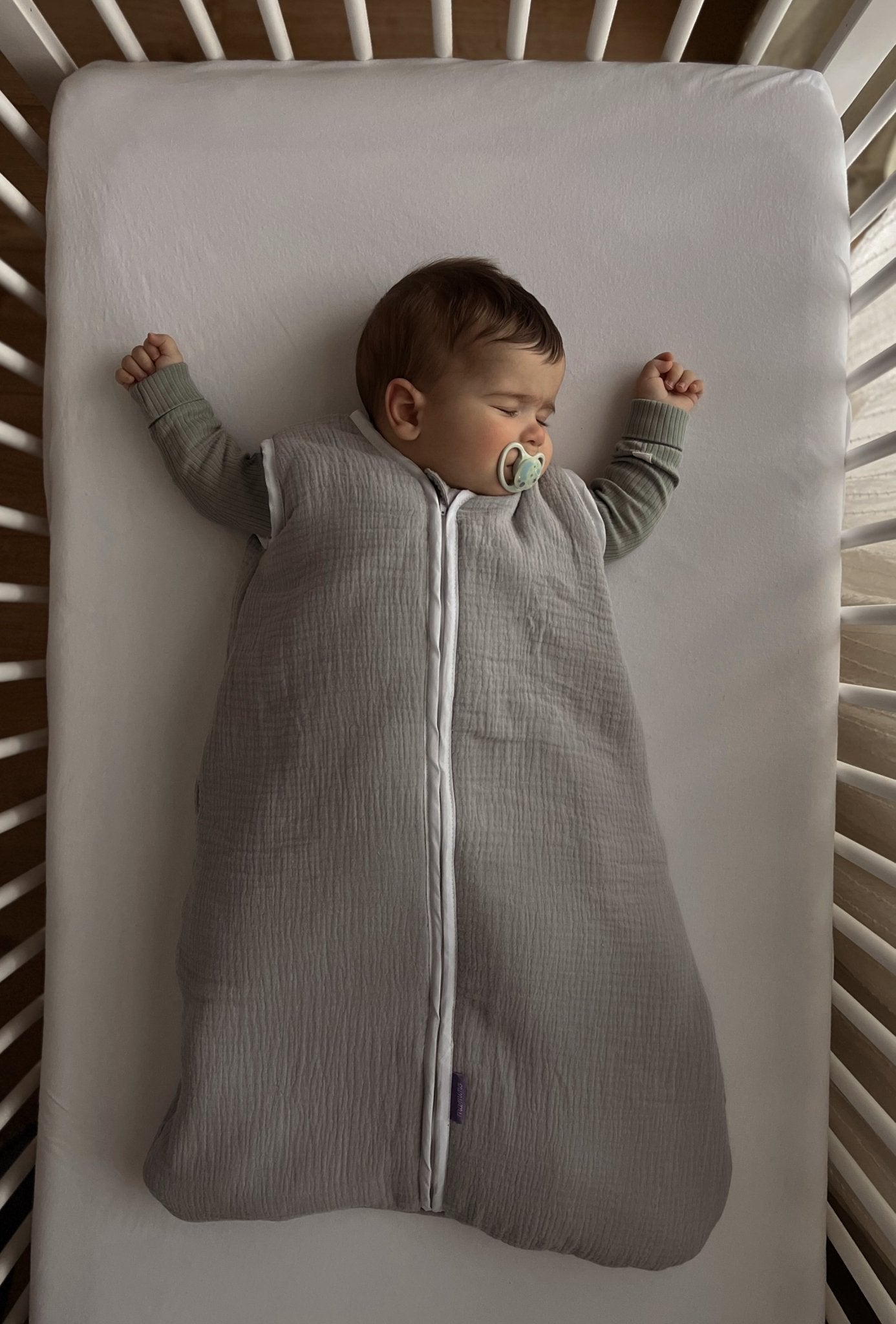 Muslin Vreća Za Spavanje Zatvorena Za Bebe Bez Volana - Mamino.hr